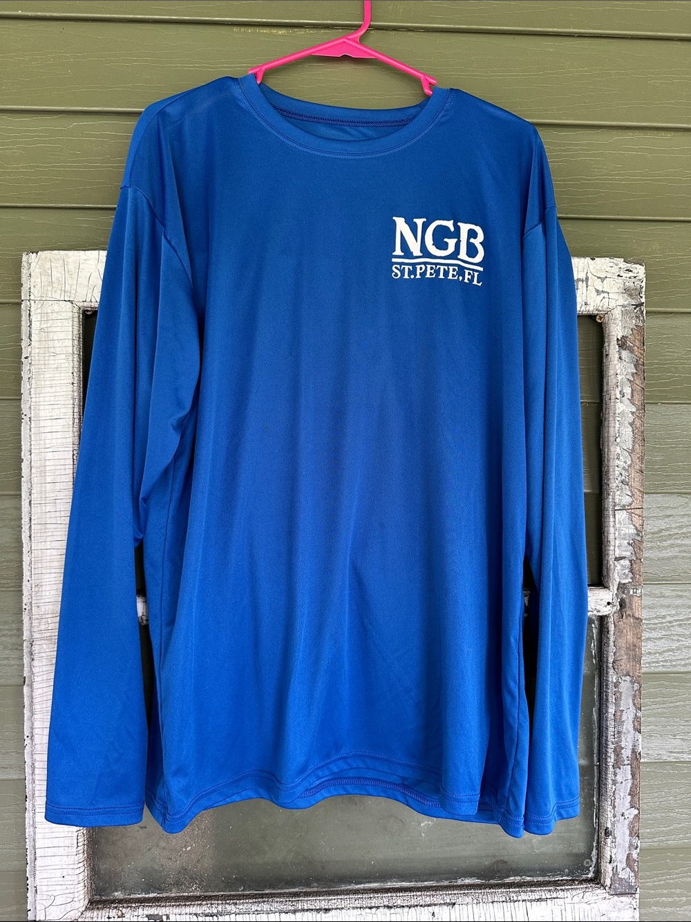 NGB St. Pete Long Sleeve Performance Tee - Blue